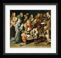 Saint Diego of Alcala Feeds the Poor Fine Art Print