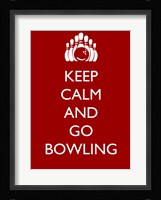 Keep Calm and Go Bowling Fine Art Print