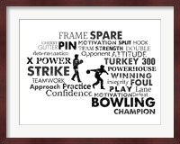 Bowling Text Fine Art Print