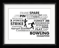 Bowling Text Fine Art Print