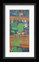 Abstract Blue Framed Print