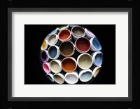 Color Cups & Tape 5 Framed Print