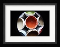 Color Cups & Tape 12 Framed Print