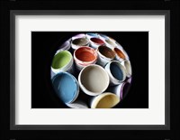 Color Cups & Tape 13 Framed Print