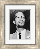 Malcolm X at Queens Court Fine Art Print