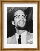 Malcolm X at Queens Court Fine Art Print