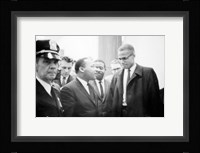 Martin Luther King and Malcolm X Framed Print