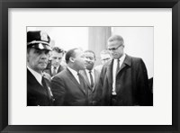 Martin Luther King and Malcolm X Framed Print