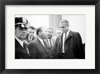Martin Luther King and Malcolm X Framed Print