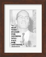 A Man Who Stands for Nothing Fine Art Print