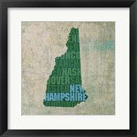 New Hampshire State Words Framed Print