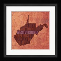 West Virginia State Words Framed Print