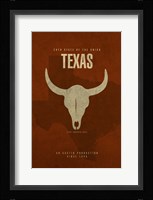 Texas Poster Framed Print