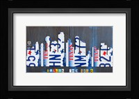 Dallas Skyline Framed Print