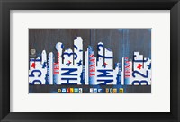 Dallas Skyline Framed Print