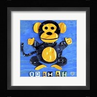 Oo Ah Ah The Monkey Framed Print