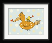 Bird And Baby Framed Print