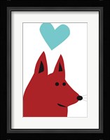 Happy Red Dog Fine Art Print