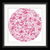 Pink Flower Circle Fine Art Print