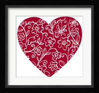 Japanese Flower Heart Fine Art Print