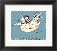 Boy On Bird Fine Art Print