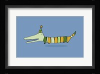 Stripy Crocodile Fine Art Print