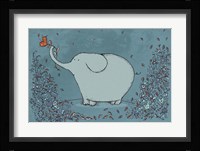 Garden Elephant Framed Print