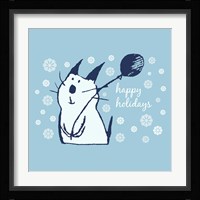 Christmas Party Cat Fine Art Print