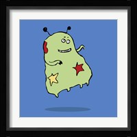 Cute Green Alien Fine Art Print