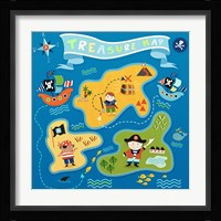 Pirate Map Fine Art Print