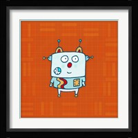 Little Robot Boy Framed Print