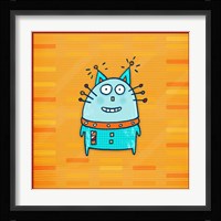 Robot Cat Framed Print