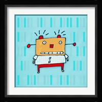 Yellow Robot Framed Print