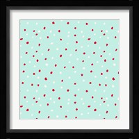 Sleepy Time Dot Pattern Framed Print
