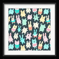 Sleepy Time Toy Pattern 1 Framed Print