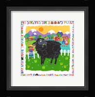 Bah Bah Black Sheep Framed Print