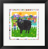 Bah Bah Black Sheep Framed Print