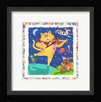 The Cow Jumped Over The Moon Framed Print