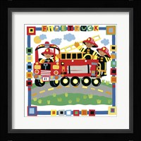 Firetruck Framed Print