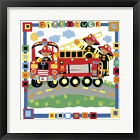 Firetruck Framed Print