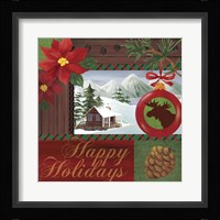 Christmas Lodge I Fine Art Print