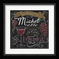 Wine Chalkboard I Fine Art Print