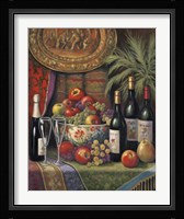 Wine And Floral I Fine Art Print