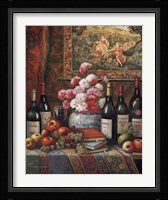 Wine And Floral IV Fine Art Print