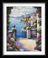 Mediterranian Patio Framed Print