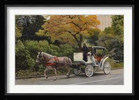 Carriage At Central Park Fine Art Print