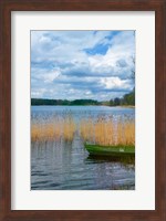 Colorful Canoe by Lake, Trakai, Lithuania II Fine Art Print