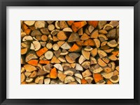 Stacked Firewood, Lithuania Fine Art Print