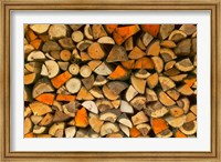 Stacked Firewood, Lithuania Fine Art Print