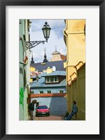 Traditional House in Old Town, Vilnius, Lithuania Fine Art Print